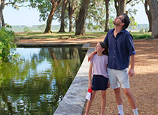 A father with his daughter. Link to Life Stage Gift Planner Under Age 60 Situations.